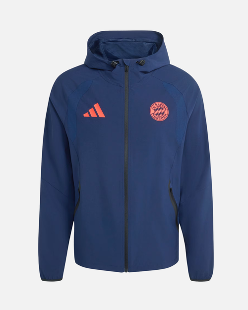 Veste Coupe-Vent FC Bayern 2026/2027 - Bleu/Rouge - Footkorner