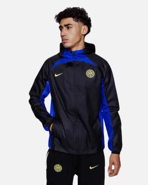 Chaqueta cortavientos Inter Milan AWF 2023/2024 - Negro/Azul/Amarillo - Footkorner
