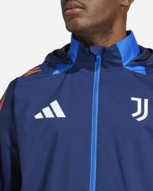 Veste Coupe-Vent Juventus 2025 - Bleu/Orange - Footkorner