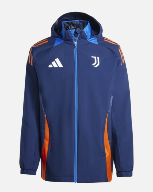 Veste Coupe-Vent Juventus 2025 - Bleu/Orange - Footkorner