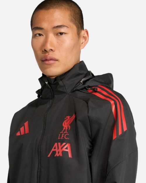Veste Coupe-Vent Liverpool 2025/2026 - Noir/Rouge - Footkorner