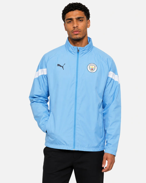 Giacca a vento del Manchester City - Blu/Bianco - Footkorner