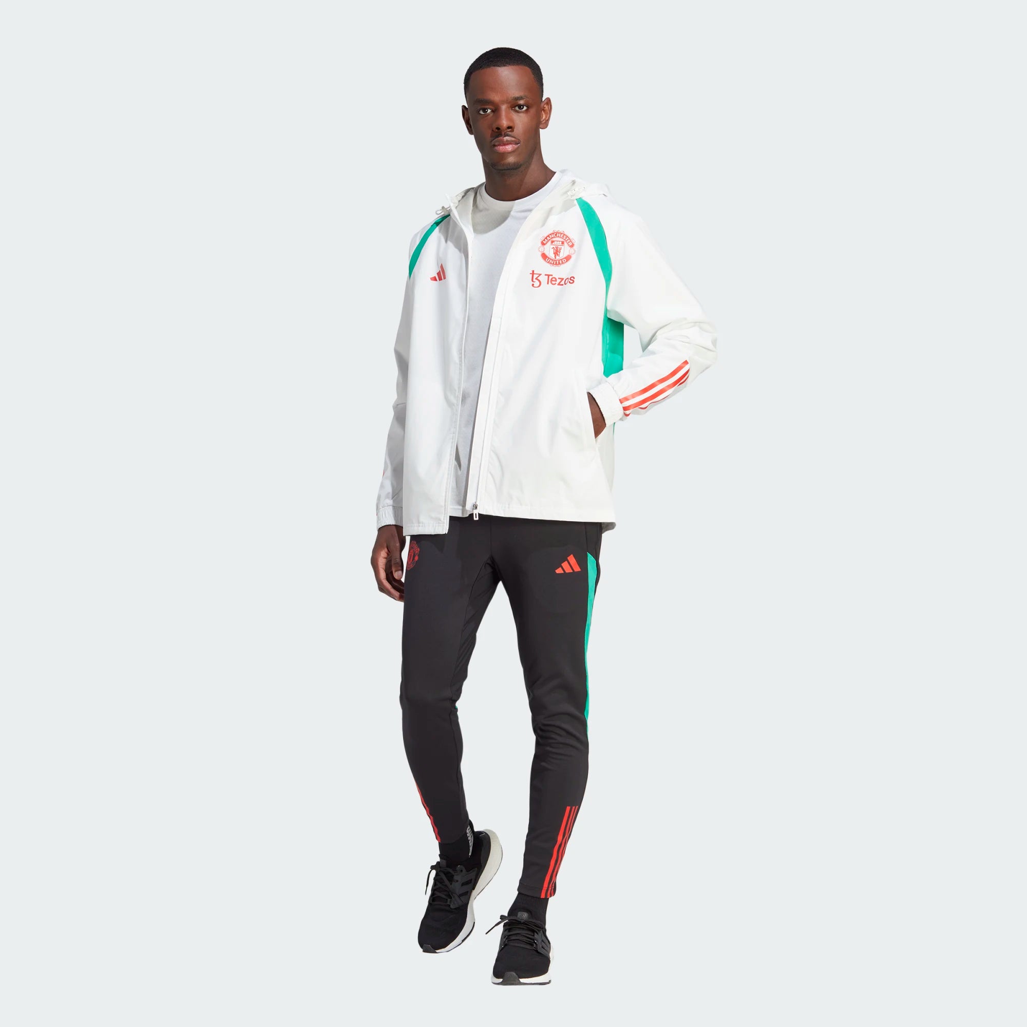 FootkornerManchester United Windjacke 2023/2024 – Weiß/Rot/Grün