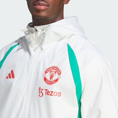 Manchester United Windjacke 2023/2024 – Weiß/Rot/Grün - Footkorner