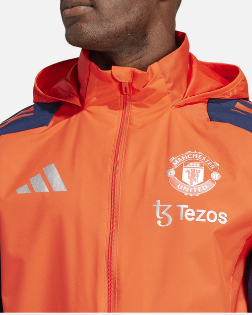 Veste Coupe-vent Manchester United 2024/2025 - Orange/Bleu - Footkorner