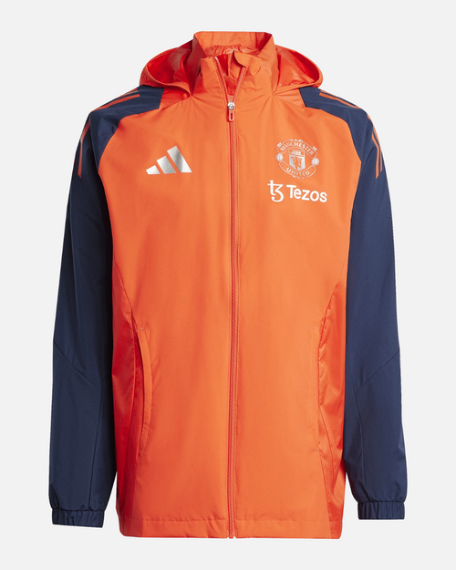 Veste Coupe-vent Manchester United 2024/2025 - Orange/Bleu - Footkorner