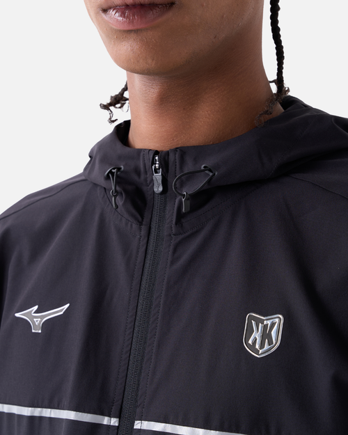 Veste Coupe-Vent Mizuno x FK - Noir/Gris - Footkorner