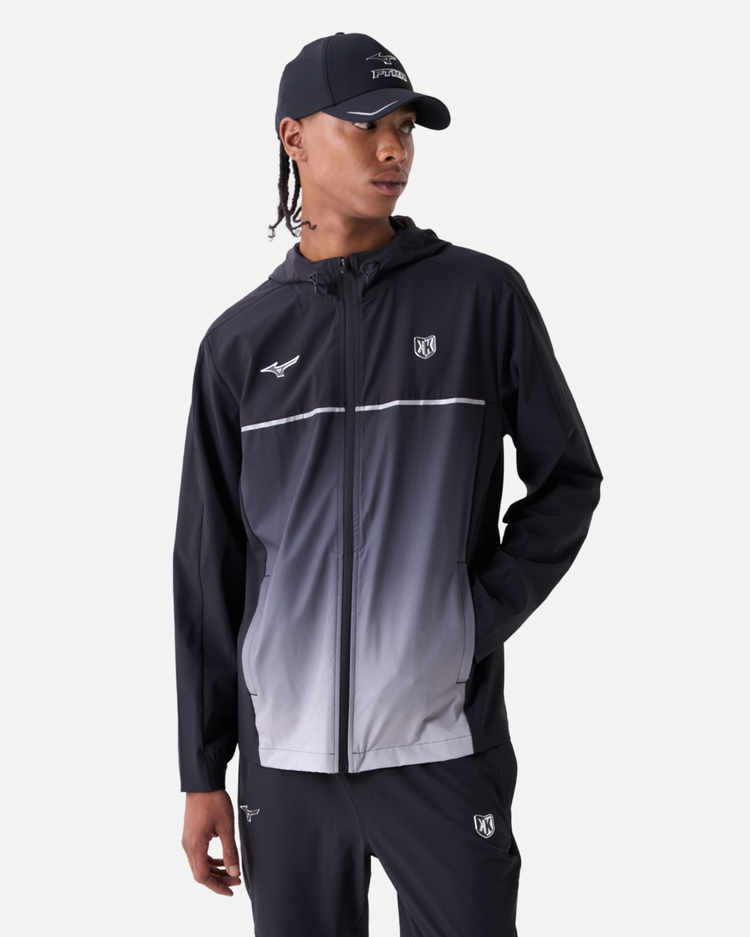 FootkornerVeste Coupe-Vent Mizuno x FK - Noir/Gris