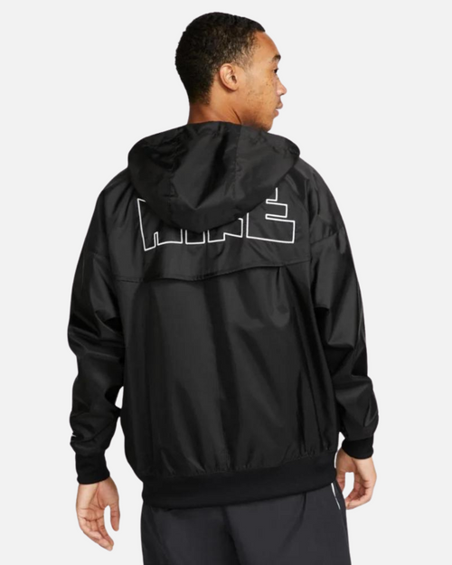 Chaqueta cortavientos Nike Windrunner - Negro/Blanco - Footkorner