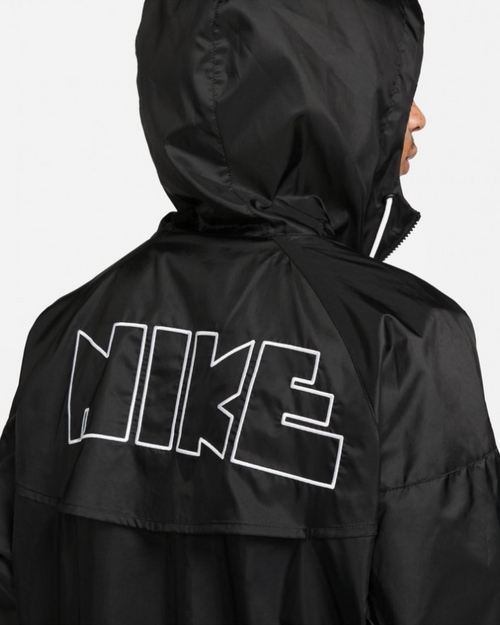 Chaqueta cortavientos Nike Windrunner - Negro/Blanco - Footkorner