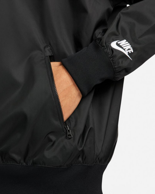 Chaqueta cortavientos Nike Windrunner - Negro/Blanco - Footkorner