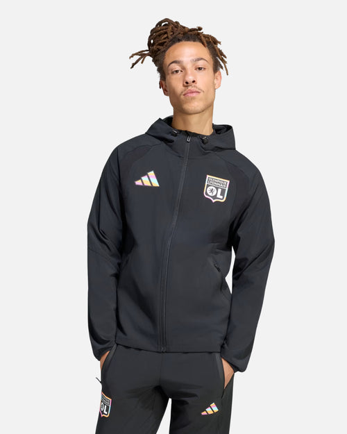 Veste Coupe-vent OL Tiro Travel - Noir - Footkorner