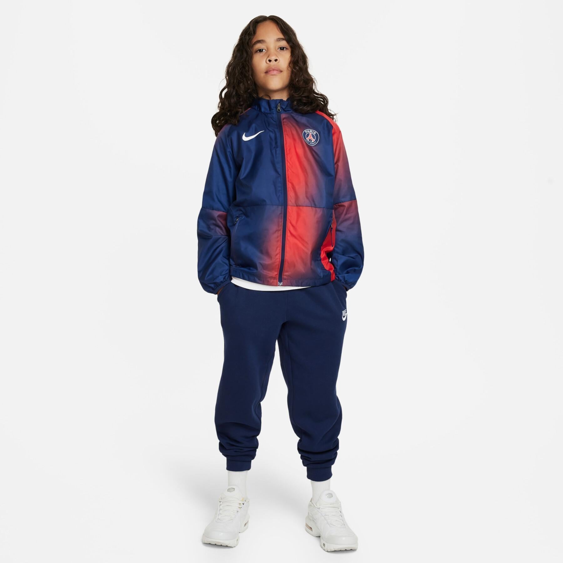 FootkornerPSG 2023/2024 Junior Windjacke – Blau/Rot