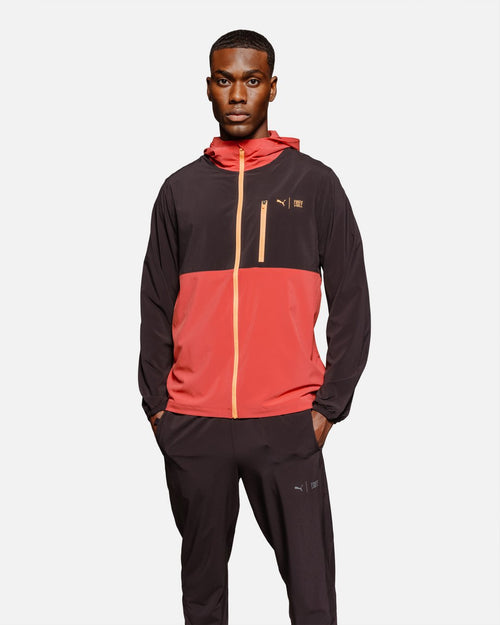 Veste Coupe-Vent Puma First Mile - Rouge/Noir/Orange - Footkorner