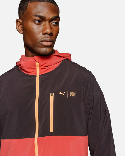 Veste Coupe-Vent Puma First Mile - Rouge/Noir/Orange - Footkorner