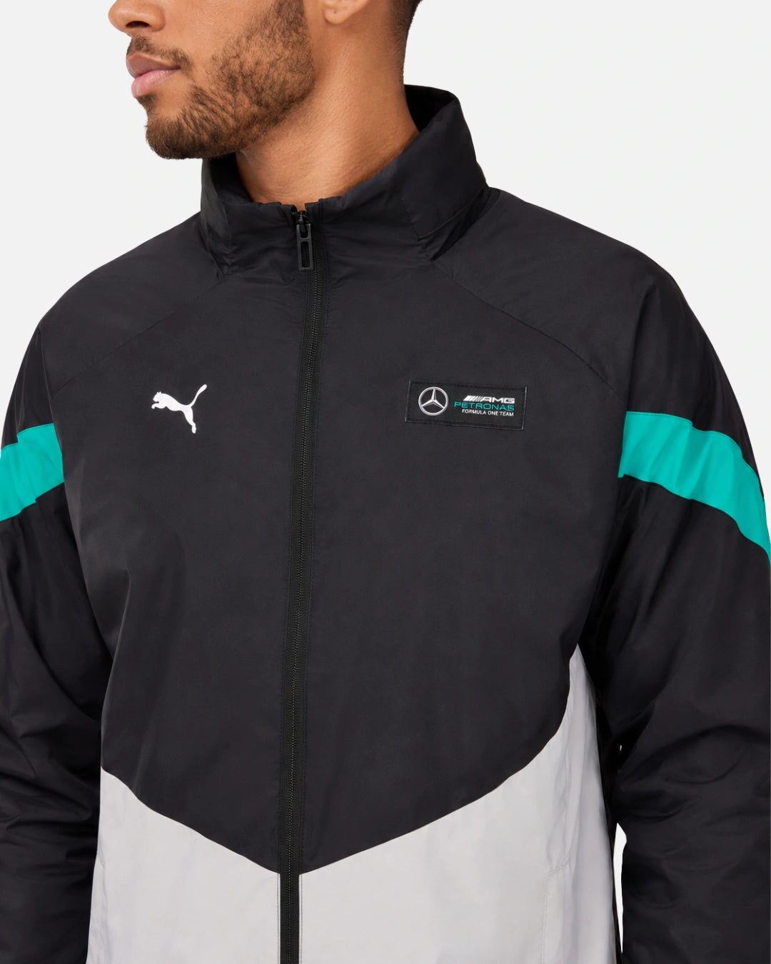 FootkornerVeste coupe-vent Puma Mercedes AMG - Noir/Blanc/Bleu