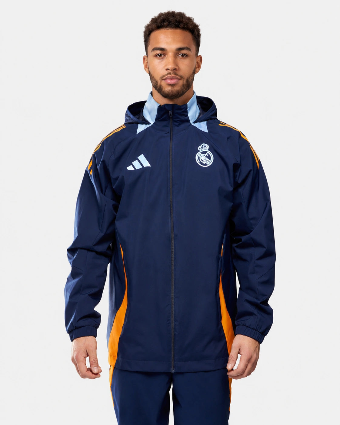 FootkornerReal Madrid Windbreaker 2024/2025 - Blue