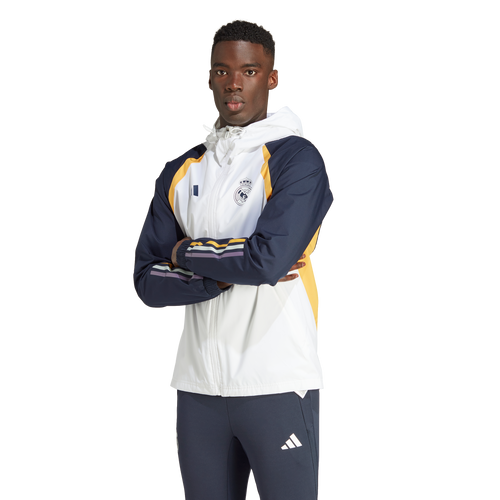 Giacca a vento del Real Madrid - Bianco/Blu/Giallo - Footkorner
