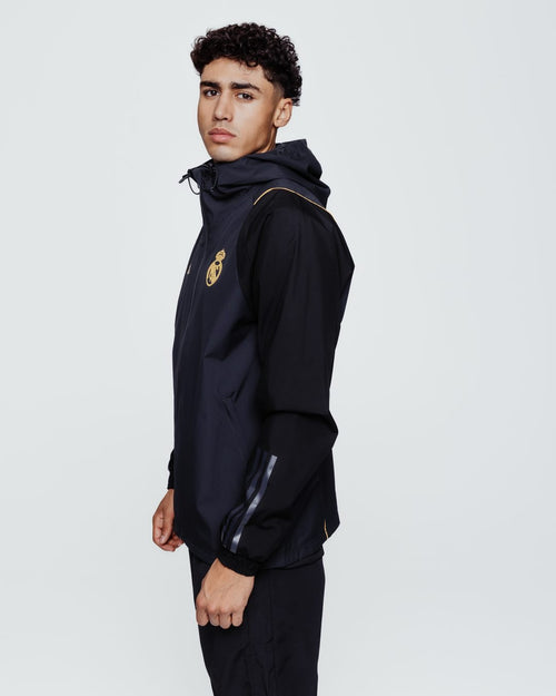 Real Madrid Windjacke 2023/2024 – Grau/Schwarz/Gold - Footkorner