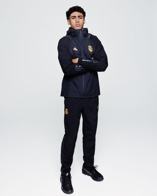 Real Madrid Windjacke 2023/2024 – Grau/Schwarz/Gold - Footkorner