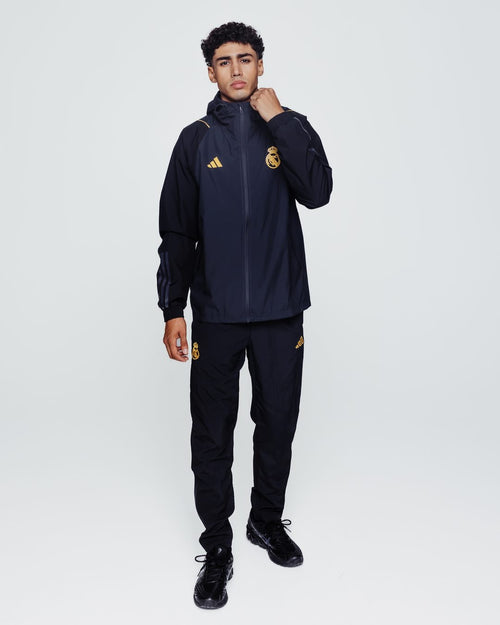 Real Madrid Windjacke 2023/2024 – Grau/Schwarz/Gold - Footkorner
