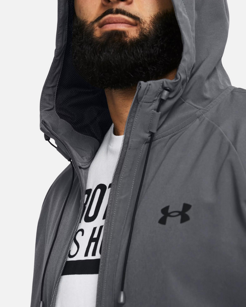 Veste Coupe-Vent Under Armour Stretch Woven - Gris - Footkorner