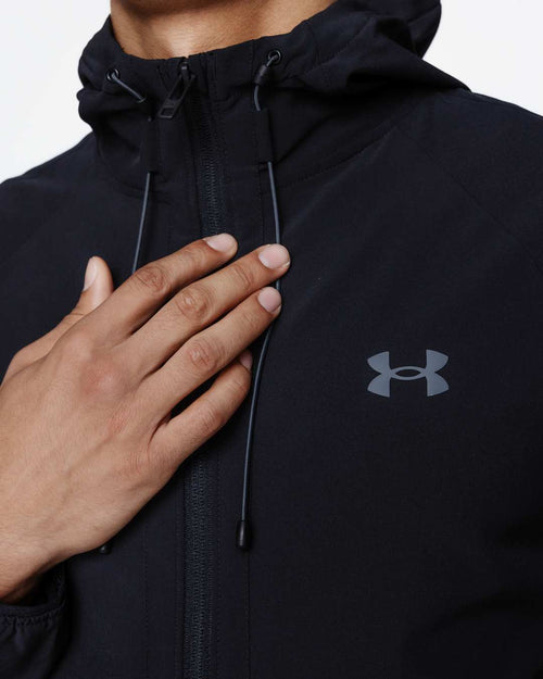 Chaqueta cortavientos Under Armour Stretch Woven - Negro - Footkorner