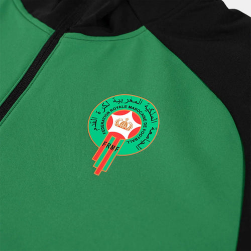 Veste de survêtement Maroc Pumatech 2024/2025 - Noir/Vert - Footkorner