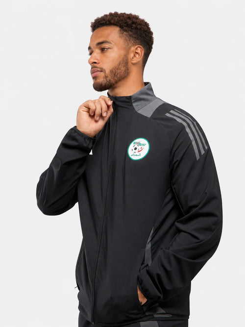 Algeria Tracksuit Jacket 2025 - Black/Grey - Footkorner