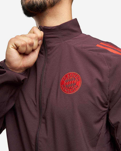 Veste de survêtement Bayern Munich 2024/2025 - Bordeaux - Footkorner