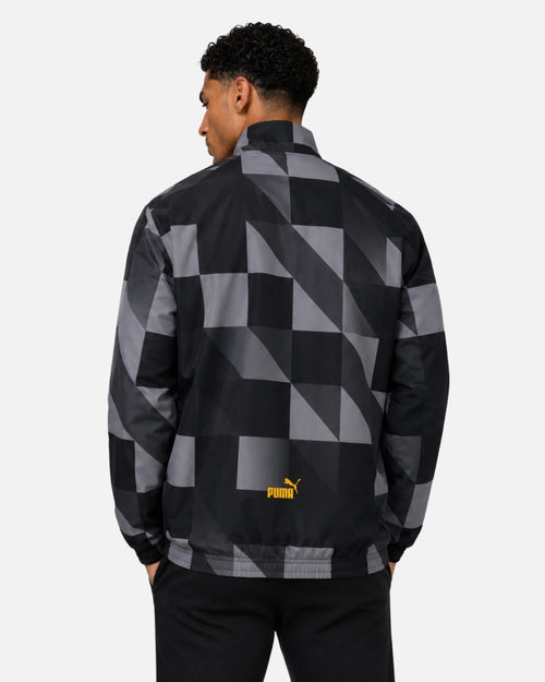 Manchester City Track Jacket 2022/2023 - Black/Grey/Yellow - Footkorner