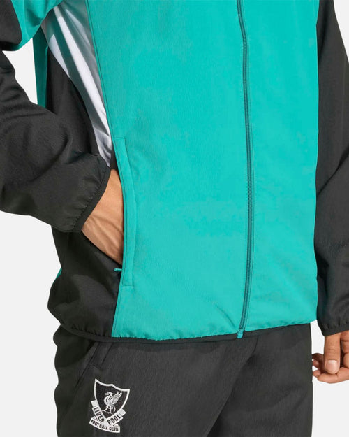Veste de survêtement Prematch Liverpool FC 2025/2026 - Vert - Footkorner