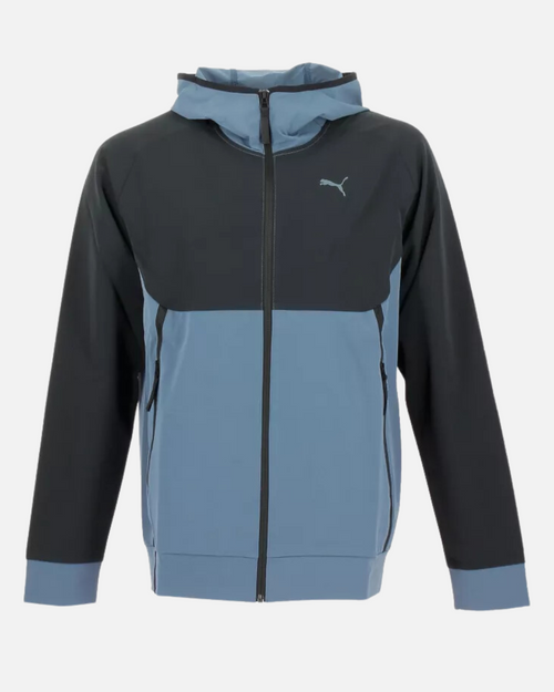 Puma Tech Tracksuit Jacket - Black/Blue - Footkorner