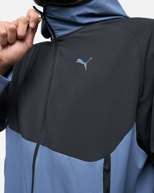Puma Tech Tracksuit Jacket - Black/Blue - Footkorner