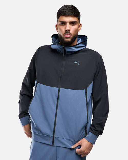 Puma Tech Tracksuit Jacket - Black/Blue - Footkorner