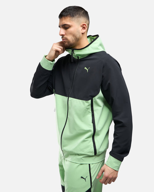 Veste de survêtement Puma Tech - Noir/Vert - Footkorner