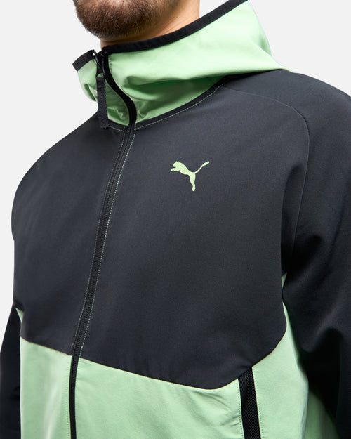 Veste de survêtement Puma Tech - Noir/Vert - Footkorner
