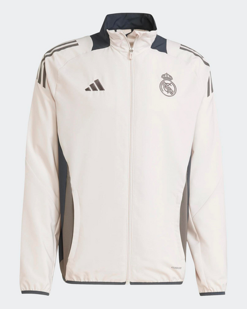Veste de survêtement Real Madrid 2024/2025 - Beige - Footkorner