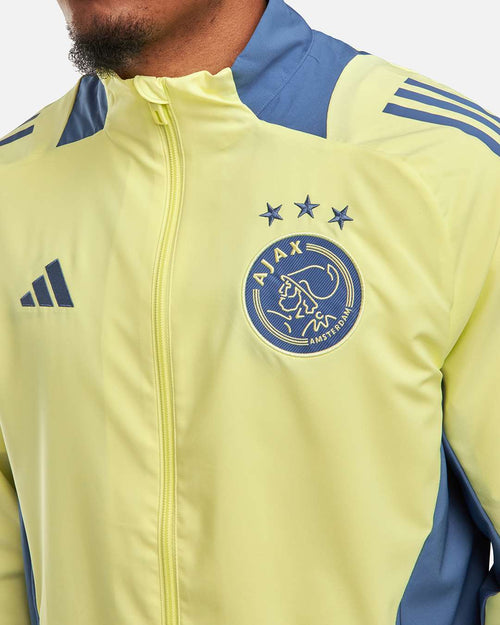 Veste de survêtement Ajax Amsterdam 2024/2025 - Jaune/Bleu - Footkorner