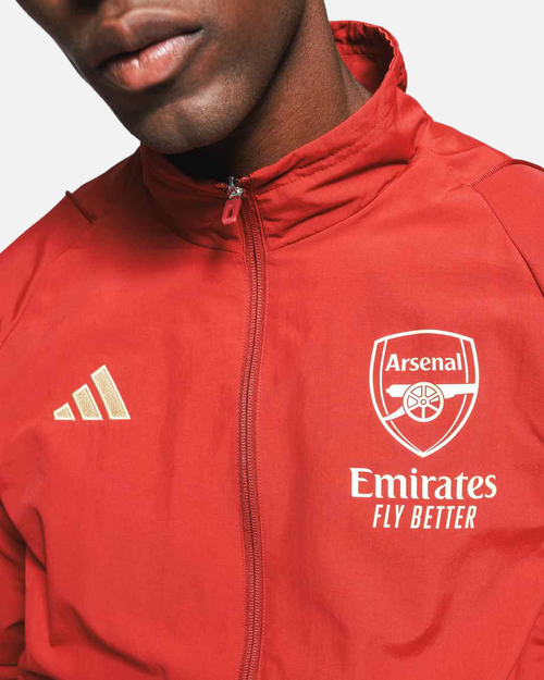 Chaqueta de chándal Arsenal - Rojo/Dorado - Footkorner