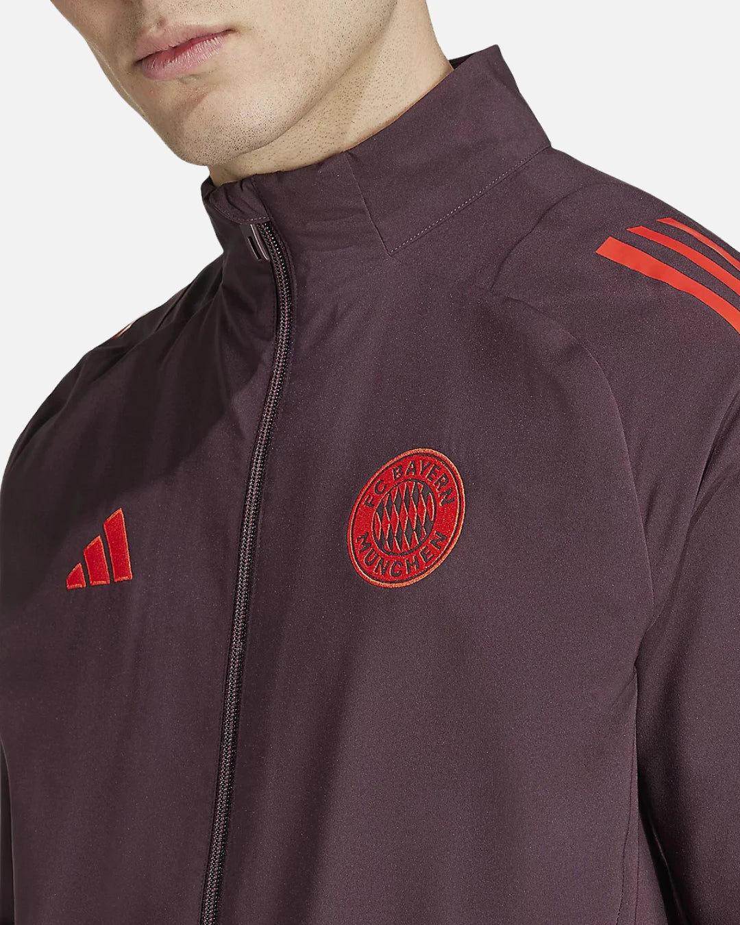 FootkornerBayern Munich 2024/2025 Track Jacket - Burgundy