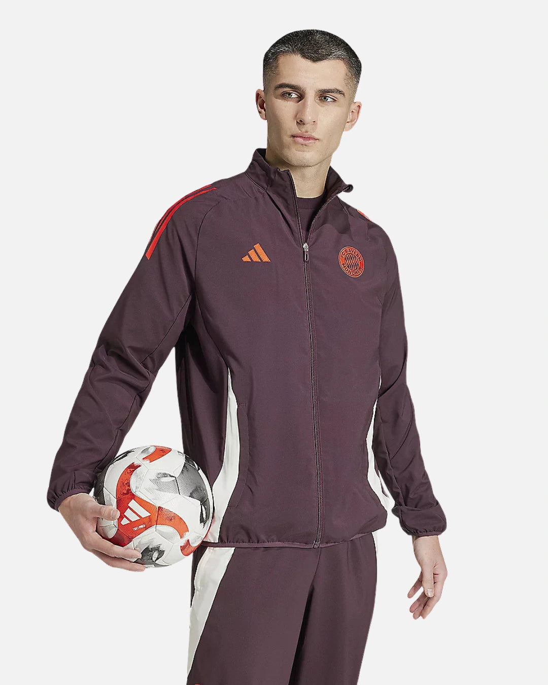 FootkornerBayern Munich 2024/2025 Track Jacket - Burgundy