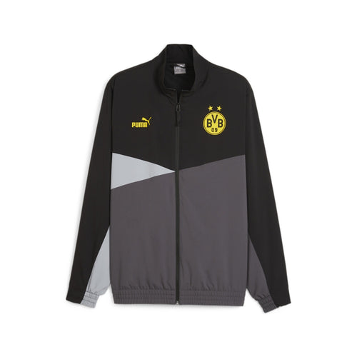 Veste de survêtement Dortmund - Noir/Gris/Blanc - Footkorner