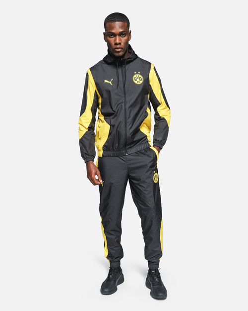 Veste de survêtement Dortmund - Noir/Jaune - Footkorner