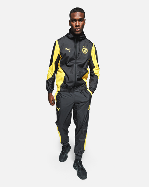Veste de survêtement Dortmund - Noir/Jaune - Footkorner