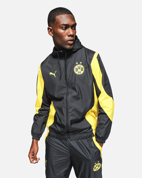 Veste de survêtement Dortmund - Noir/Jaune - Footkorner