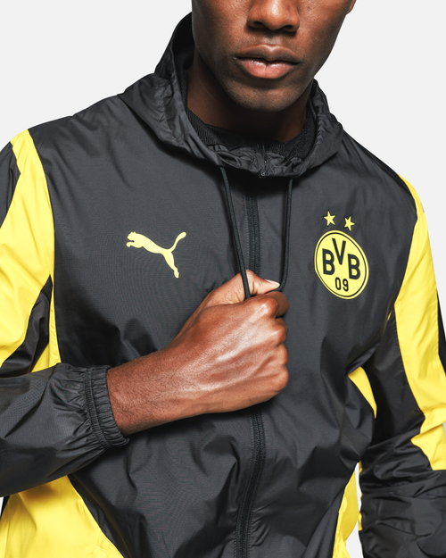 Veste de survêtement Dortmund - Noir/Jaune - Footkorner