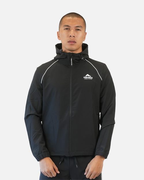 Helvetica Wells Trainingsjacke - Schwarz - Footkorner