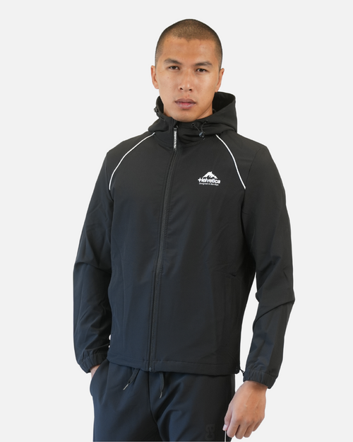 Helvetica Wells Trainingsjacke - Schwarz - Footkorner