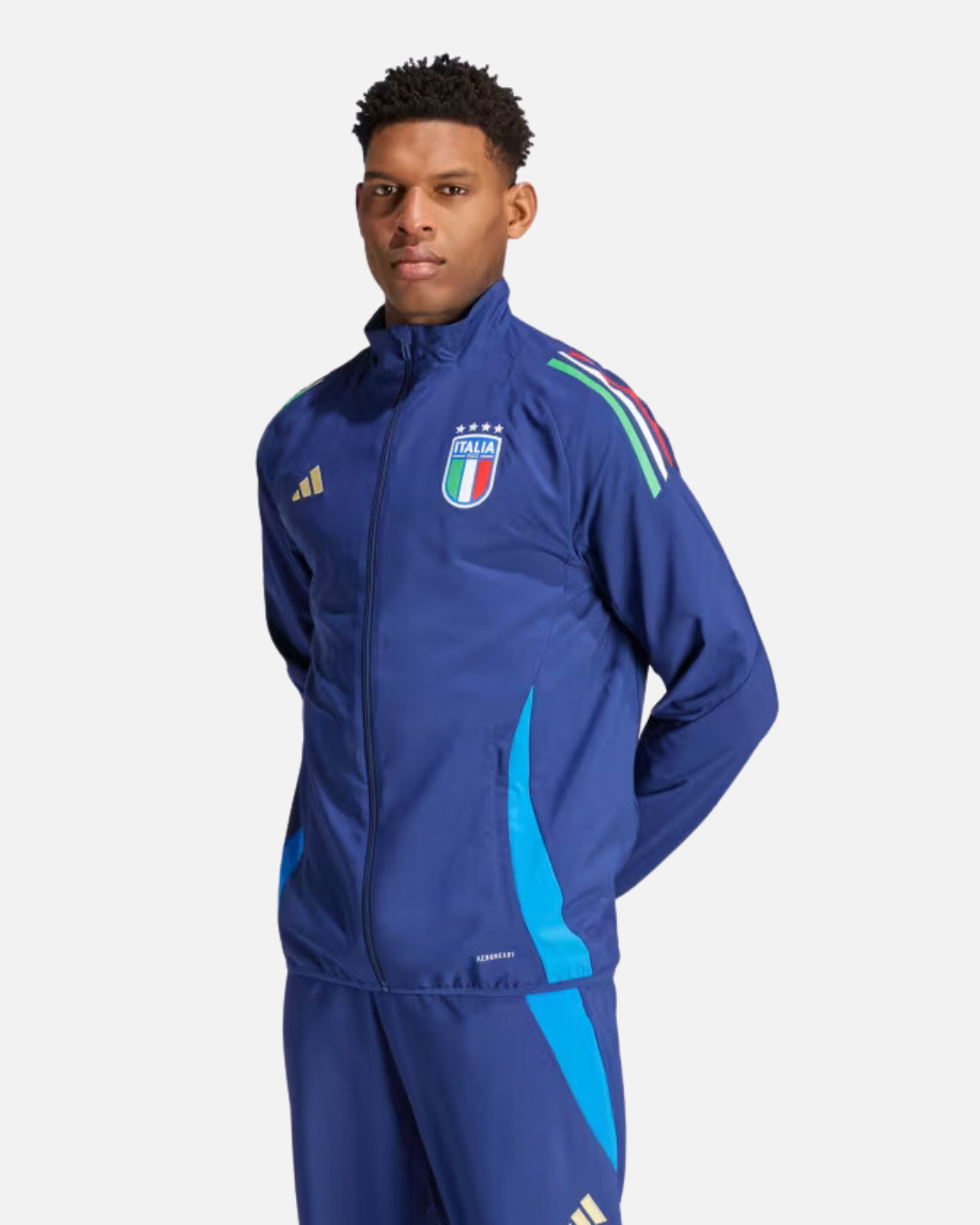 Italien 2024 Trainingsjacke – Blau